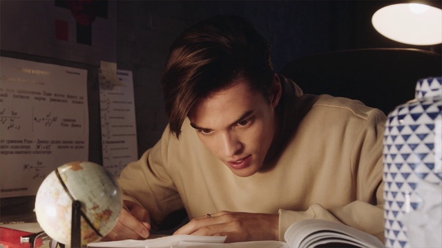 Video Reference: Reading, Writing instrument accessory, Sitting, Writing, Homework