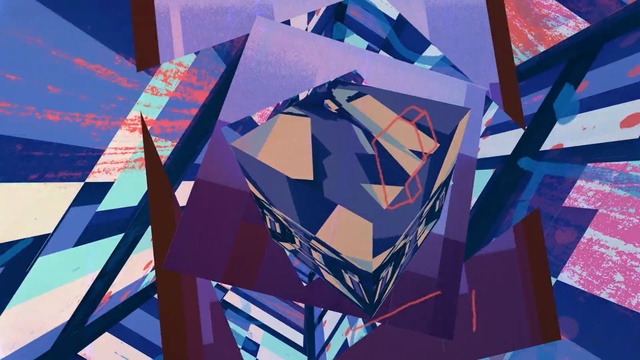 Video Reference: art, purple, graphic design, triangle, design, modern art, graphics, pattern, symmetry, font