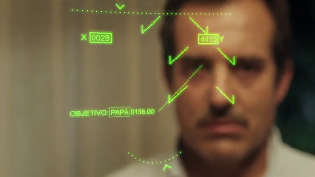 Video Reference: Face, Green, Nose, Head, Skin, Forehead, Cheek, Technology, Black hair, Photography