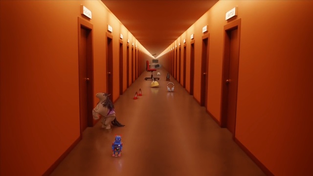 Video Reference: light, lighting, floor, wood, flooring, hall, interior design, symmetry