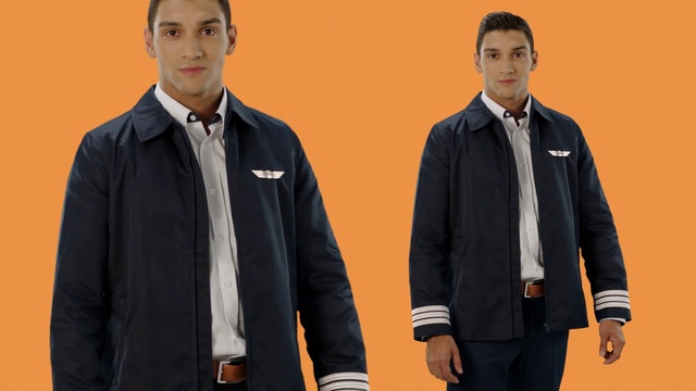 Video Reference: Clothing, Suit, Outerwear, Collar, Formal wear, Uniform, Jacket, Workwear, Blazer, Sleeve