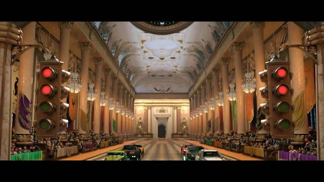 Video Reference: Interior design, Building, Architecture, Symmetry, Screenshot, Arcade