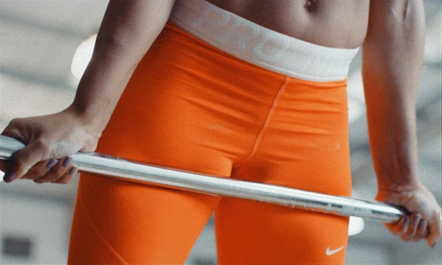 Video Reference: Abdomen, Waist, Orange, Human leg, Muscle, Briefs, Leg, Trunk, Thigh, Undergarment