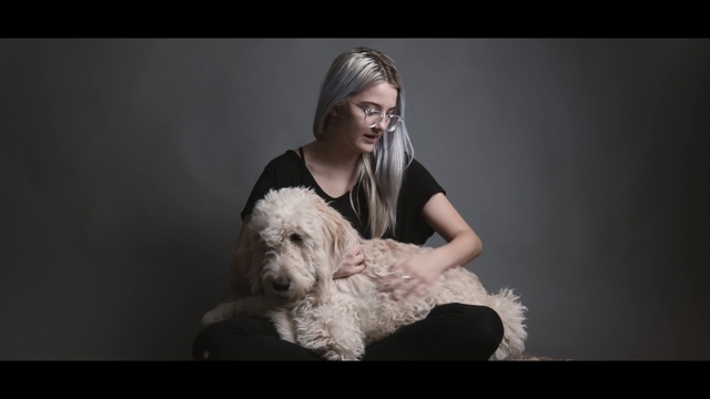 Video Reference: photograph, girl, dog like mammal, dog, human, dog breed, portrait photography, portrait, Person