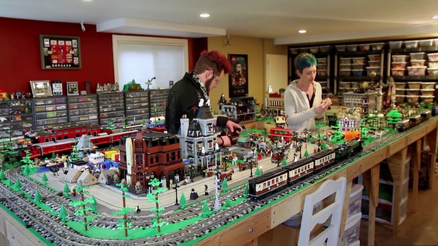 Video Reference: Toy, Lego, Scale model, Building, Convenience store, Retail