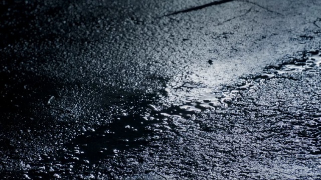 Video Reference: Black, Blue, Water, Asphalt, Sky, Geological phenomenon, Road surface, Black-and-white