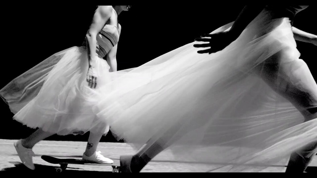 Video Reference: White, Black-and-white, Dance, Monochrome photography, Footwear, Dress, Dancer, Photography, Performing arts, Event