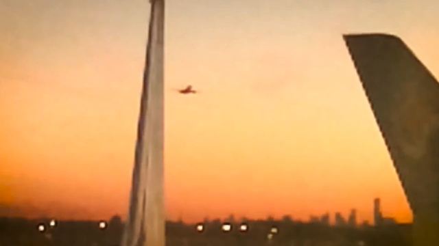 Video Reference: sky, landmark, atmosphere, sunrise, dawn, mode of transport, horizon, afterglow, morning, dusk