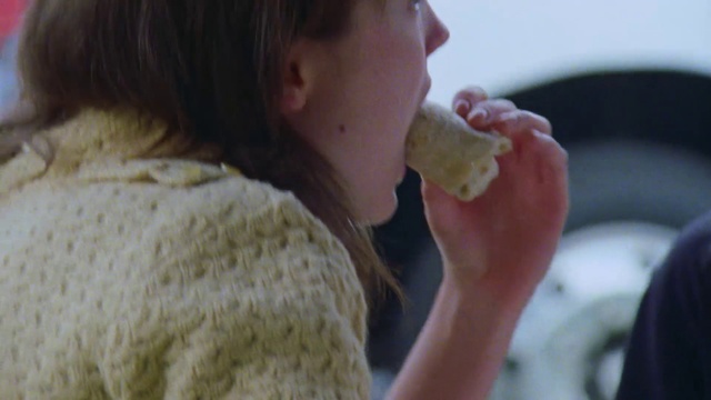 Video Reference: Nose, Eating, Child, Neck, Mouth, Hand, Ear, Food, Toddler, Comfort food