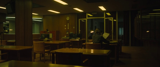 Video Reference: Room, Building, Interior design, Architecture, Night, Table, Restaurant, Furniture