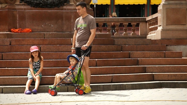 Video Reference: recreation, sports equipment, fun, race, vehicle, girl, vacation, Person