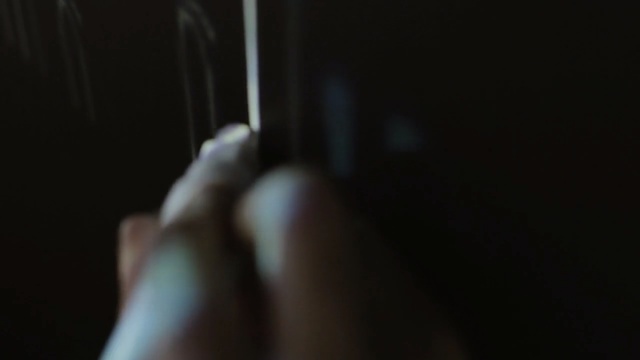 Video Reference: Black, Finger, Hand, Light, Darkness, Leg, Arm, Close-up, Human body, Photography