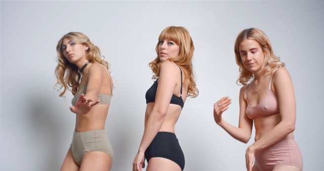 Video Reference: undergarment, lingerie, human hair color, fashion model, beauty, model, girl, photo shoot, active undergarment, brown hair, Person