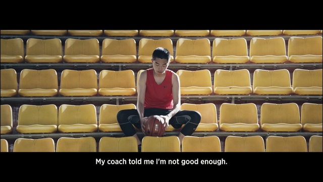 Video Reference: yellow, sitting, muscle, material, player, product, physical fitness, Person