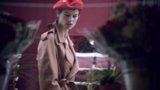 Video Reference: Red, Pink, Fashion, Human, Headgear, Plant, Photography, Flower, Cap, Person