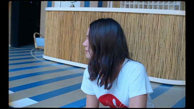 Video Reference: hair, blue, human hair color, girl, hairstyle, snapshot, shoulder, black hair, long hair, fun