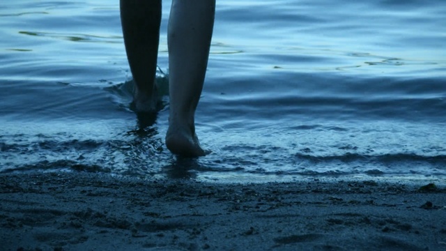 Video Reference: Water, Blue, Wave, Sea, Reflection, Ocean, Leg, Sky, Footwear, Human leg, Person