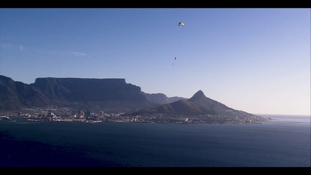 Video Reference: Sky, Sea, Horizon, Paragliding, Coast, Atmosphere, Mountain, Promontory, Air sports, Ocean
