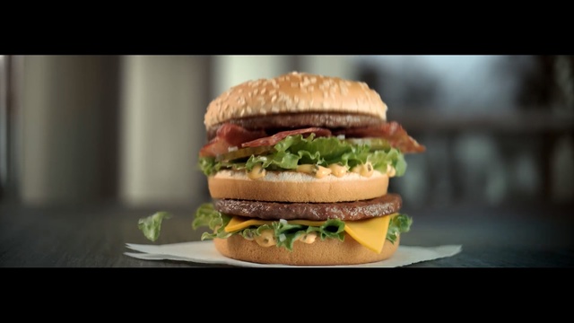 Video Reference: Food, Hamburger, Fast food, Dish, Big mac, Veggie burger, Breakfast sandwich, Cuisine, Cheeseburger, Junk food