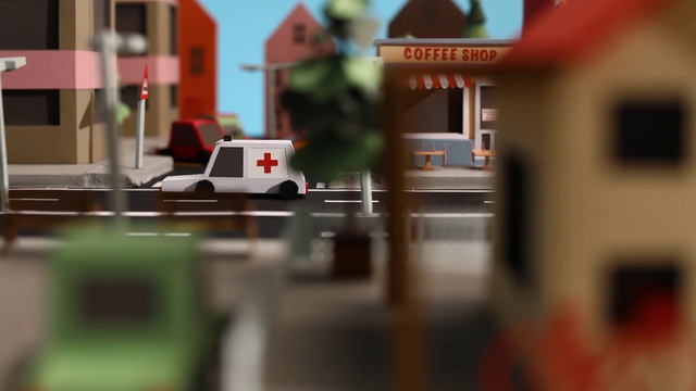 Video Reference: Transport, Scale model, Mode of transport, Vehicle, Animation, Car, Toy, Street, Ambulance, Traffic