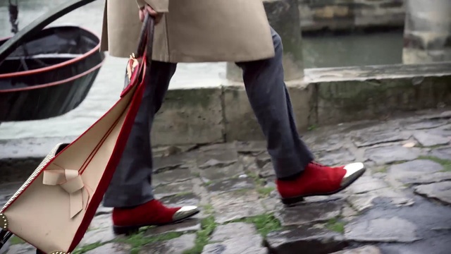 Video Reference: Footwear, Red, Shoe, Leg, High heels, Jeans, Human leg, Carmine, Boot, Ankle, Person