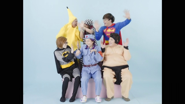 Video Reference: Social group, People, Fun, Figurine, Action figure, Costume, Photography, Suit actor, Toy, Animation