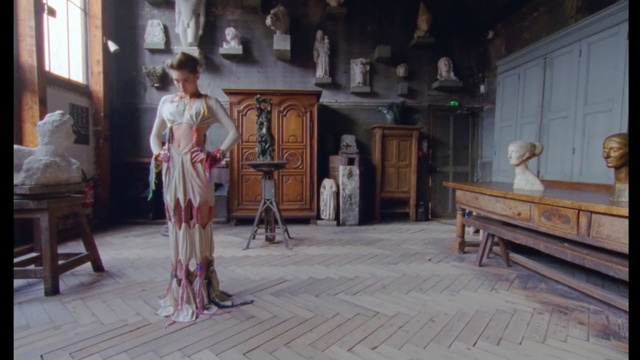 Video Reference: Wood, Room, Temple, Floor, House, Screenshot, Art, Person