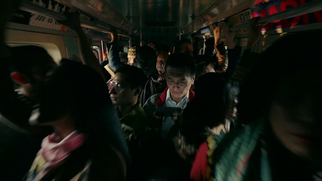 Video Reference: Crowd, People, Passenger, Audience, Fun, Snapshot, Transport, Darkness, Youth, Interaction