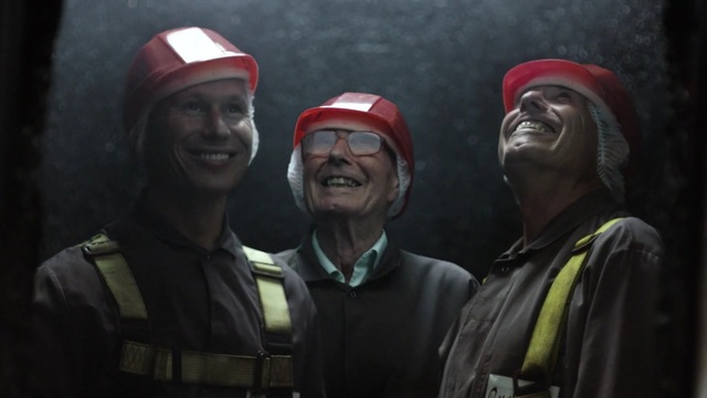 Video Reference: man, male, uniform, person, adult, clothing, helmet, people