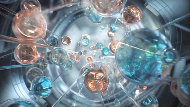 Video Reference: blue, water, organism, glass, space, computer wallpaper, Person