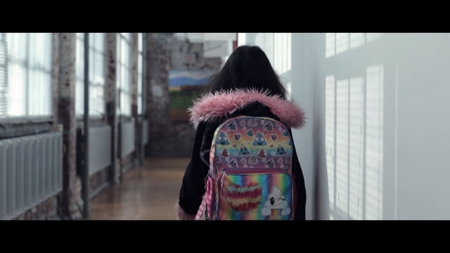 Video Reference: purple, girl, textile, winter, fun, fur, Person