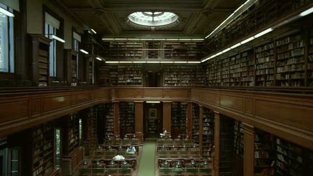 Video Reference: library, public library, building, organization, symmetry