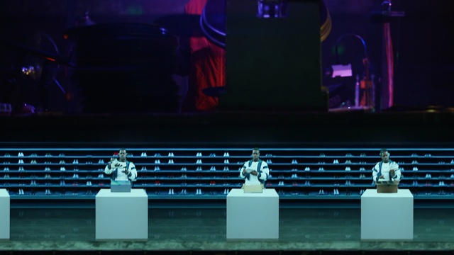 Video Reference: Light, Stage, Lighting, Architecture, Performance, Night, Table, Games, Music venue, Person