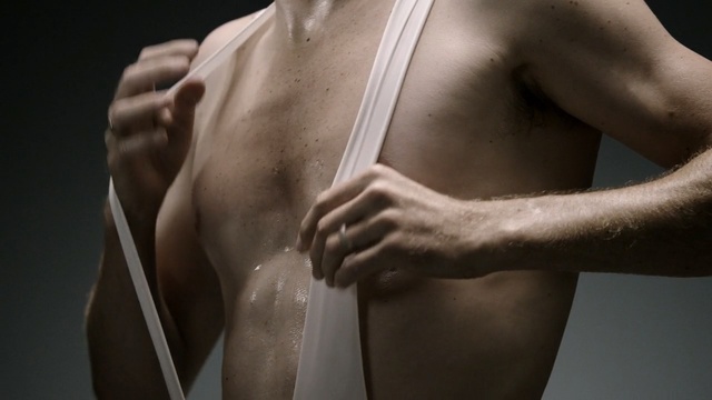 Video Reference: man, barechestedness, shoulder, trunk, muscle, abdomen, chest, arm, back, joint