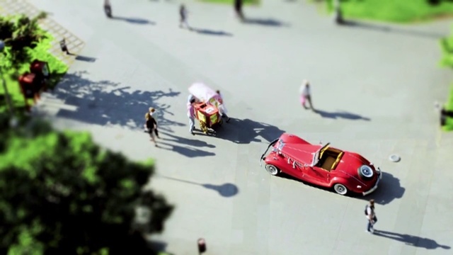 Video Reference: car, vehicle, race, racing, recreation, Person