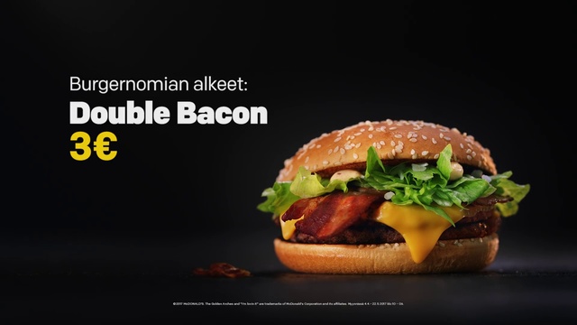 Video Reference: Hamburger, Food, Junk food, Fast food, Buffalo burger, Burger king premium burgers, Dish, Cheeseburger, Breakfast sandwich, Cuisine