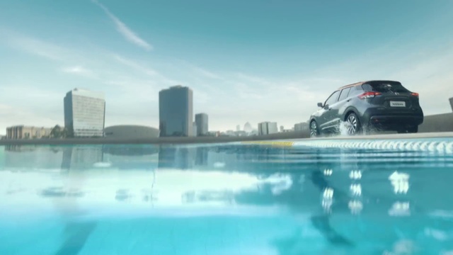 Video Reference: Vehicle, Car, Family car, City car, Mid-size car, City, Reflection, Compact car, Hatchback, Swimming pool