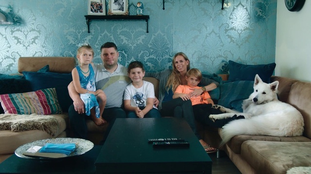 Video Reference: Turquoise, Room, Couch, Companion dog, Leisure, Living room, Non-Sporting Group