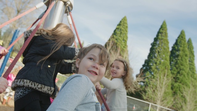 Video Reference: fun, child, girl, vacation, tree, recreation, grass, plant, tourism, product, Person