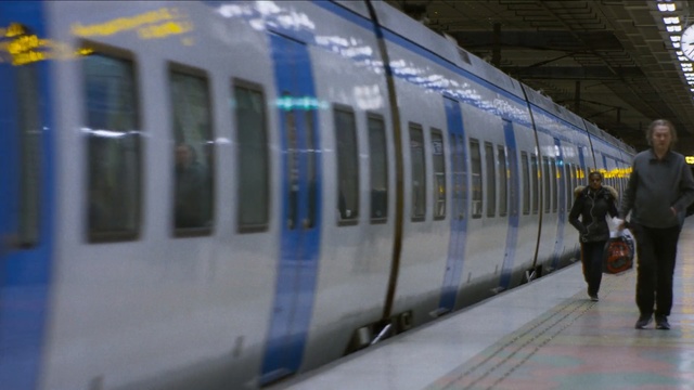 Video Reference: high speed rail, transport, train, public transport, rolling stock, mode of transport, railroad car, rapid transit, rail transport, metropolitan area, Person