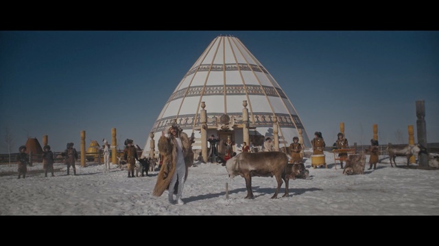 Video Reference: tourist attraction, sky, historic site, screenshot, tourism, sand, Person