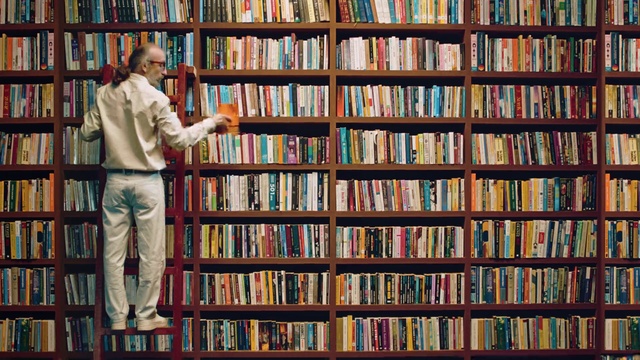 Video Reference: Bookcase, Shelving, Shelf, Library, Book, Public library, Publication, Bookselling, Furniture, Collection