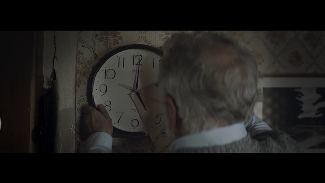 Video Reference: Hair, Clock, Head, Brown, Home accessories, Darkness, Forehead, Human, Eye, Photography