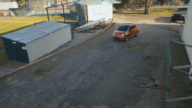 Video Reference: asphalt, floor, vehicle, foundation, concrete, roof, road surface