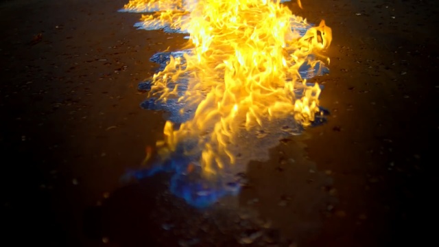 Video Reference: nature, yellow, flame, light, water, atmosphere, geological phenomenon, darkness, marine biology, night