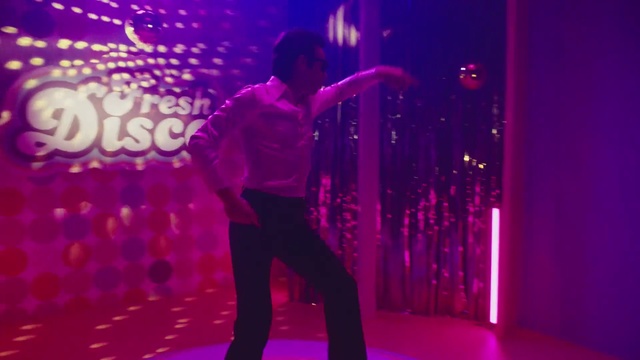 Video Reference: Entertainment, Performance, Violet, Light, Magenta, Pink, Performance art, Event, Performing arts, Stage, Person, Man, Holding, Dark, Standing, Front, Playing, Game, Room, Wearing, Young, Woman, Lit, Night, Video, Red, Water, Player, Ball, Court, Dance, Concert, Clothing
