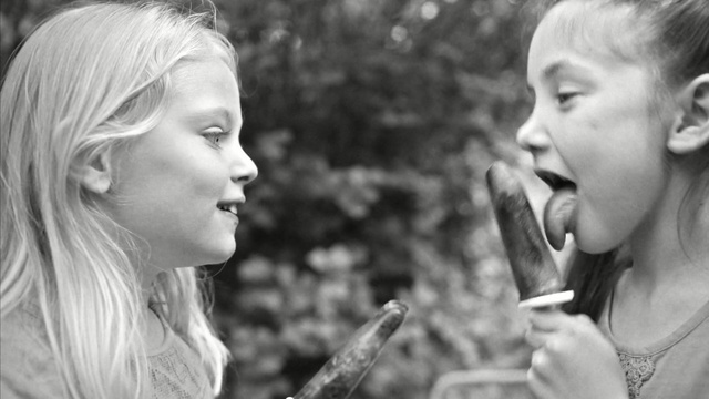 Video Reference: people, photograph, face, facial expression, black and white, child, girl, nose, beauty, monochrome photography