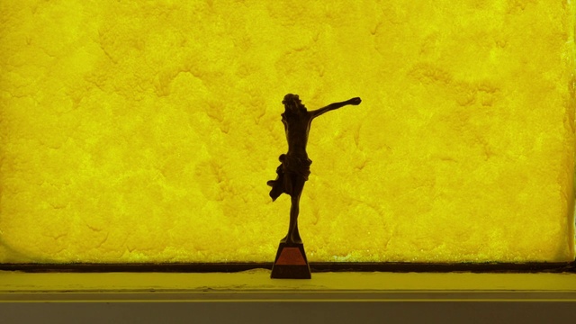 Video Reference: Yellow, Wall, Shadow, Silhouette, Art, Visual arts, Balance