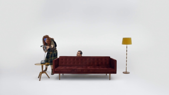 Video Reference: Furniture, Couch, Sofa bed, Comfort, studio couch, Table, Sitting, Rectangle, Art