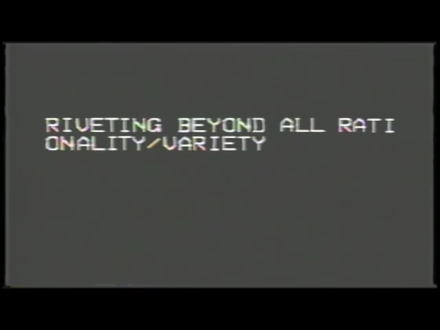 Video Reference: text, green, black, font, light, display device, screenshot, darkness, atmosphere, line